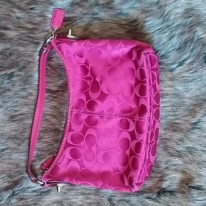 HOT Pink Signature Coach Bag